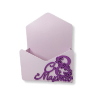 Кашпо конверт С 8 Марта! 240*160 h80 Пастельно-розовый