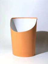 Ваза Овал 12,5*13,5*18 .оранжевый