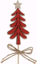 Фигурка декоративная Ель на палочке 27,5х4х0,7 см Фигурка декоративная Ель на палочке 27,5х4х0,7 см