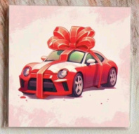 Карточка " Автомобиль в подарок" K376 Карточка " Автомобиль в подарок" K376