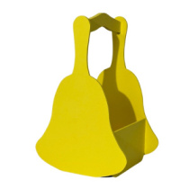 Декоративное кашпо "Колокольчик" желтый 22,5*14,5*12,5 см