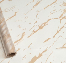 Пленка матовая с рисунком 50 мкр "Мрамор" кофе с молоком 60см*10 ярд ± 5%