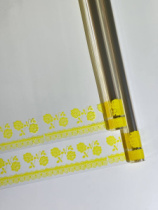 Пленка Бордюр (Роза) желтый 70см*10ярд ± 5%