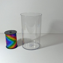 Акриловая ваза для цветов, диаметр 15см, высота 25см.