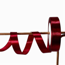 Лента атласная, 25mmx25yards, вишневый (048)