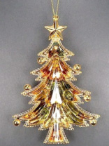 Фигурка декоративная Елочка со звездой на подвеске 12,7 см акрил