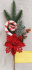 Ветка с красным цветком  леденцом 32 см 