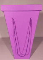 Коробка для цветов с крышкой 18x34x53cm, цв.сиреневый Коробка для цветов с крышкой 18x34x53cm, цв.сиреневый