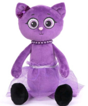 Мягкая игрушка кошка Виолетта, 25см (275/25/фл) 