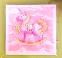 Карточка "Розовый единорог" K86 Карточка "Розовый единорог" K86