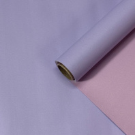 Пленка матовая двухсторонняя лаванда/нежная сирень 58см*10м±5% 65мкм