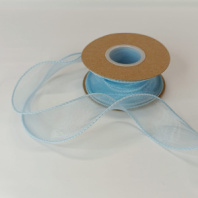 Лента органза однотонная 4 см 10 ярд небесный Лента органза однотонная 4 см 10 ярд небесный