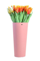 Конус под цветы 10*14*30 .пудровый