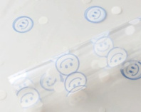 Набор матовой пленки "Смайлики" 58*58 см 20листов белый Набор матовой пленки "Смайлики" 58*58 см 20листов белый