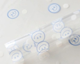 Набор матовой пленки "Смайлики" 58*58 см 20листов белый