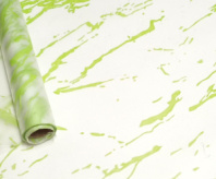 Пленка матовая с рисунком 50 мкр "Мрамор" салатовый 60см*10 ярд ± 5%