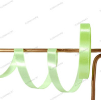 Лента атласная,12mmx25yards, цв. лаймовый Лента атласная,12mmx25yards, цв. лаймовый