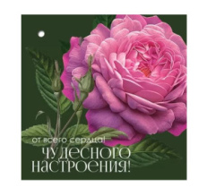 Открытка-поздравление "От всего сердца! Чудесного настроения!" 2901888 (20 шт)