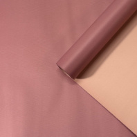 Пленка матовая двухсторонняя розовая беж/коралловый 58см*10м±5% 65мкм