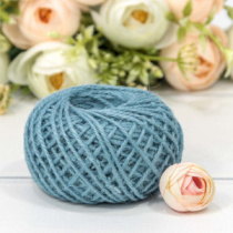 Бечёвка из льна 1,5мм*50м двухслойная Голубой 1/12 1/120