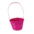 Корзина плетеная (бамбук), D13xH9.5/28см фуксия Корзина плетеная (бамбук), D13xH9.5/28см фуксия