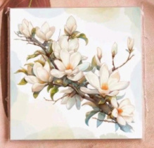 Карточка "Цветущая магнолия" K384