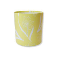 Коробка круглая без крышек 13,5*13,5 .Желтый тюльпан