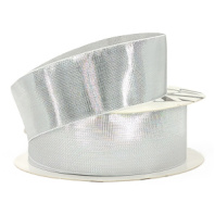 Лента декоративная "Металл" 35mm*10 ярд серебро Лента декоративная "Металл" 35mm*10 ярд серебро