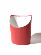 Ваза Овал 14*17*22 .красная