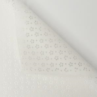 Перфарированный фетр в листах, 58cm*58cm,  цв. белый