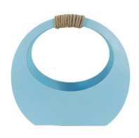 Кашпо сумка круглая большая 350*320*150 голубой Кашпо сумка круглая большая 350*320*150 голубой