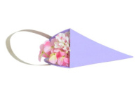 Конус треугольный с одной ручкой 300*200*90 .сиреневый