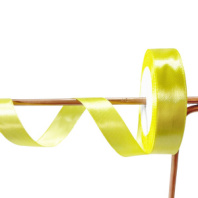 Лента атласная,20mmx25yards, цв. лимон (010) Лента атласная,20mmx25yards, цв. лимон (010)