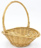 Корзина плетеная (ива), D22x19/H8,5/HH22/B11, 1 шт., натуральный Корзина плетеная (ива), D22x19/H8,5/HH22/B11, 1 шт., натуральный