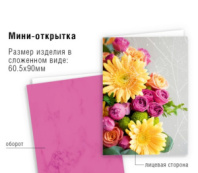 Открытка мини без надписи