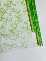 Пленка Завитки салатовый  70см*10ярд ± 5%