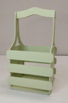 Декоративный ящик из фанеры реечный квадратный 140*125*h240 фисташковый Декоративный ящик из фанеры реечный квадратный 140*125*h240 фисташковый