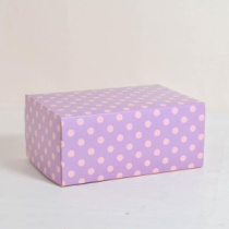 Коробка‒пенал "Горох сиреневый"