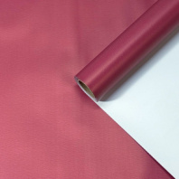 Пленка матовая двухсторонняя белый \ вишневый 58см*10м±5% 50мкр