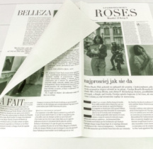 Матовая Плёнка "Roses" 57*57см 20 листов белый 