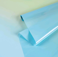 Пленка матовая/глянцевая "Gradient Flow" 58см*10м Голубая/Зеленый чай-06  т.м.30