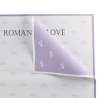 Упак. материал флористическая пленка "Влюбленность", 65 мкр, 58 см х 58 см.,20 листов/упак.,сиреневы Упак. материал флористическая пленка "Влюбленность", 65 мкр, 58 см х 58 см.,20 листов/упак.,сиреневы