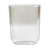 Акриловая ваза для цветов, плоская, ширина 12,5cm, высота 16cm, цв. Прозрачный