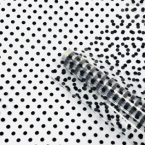 Пленка Крафтовый горох черный 70см*200гр. ± 5%