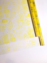Пленка Мишки желтый 70см*10ярд ± 5%