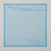 Пленка матовая "Жизнь" Небесно-голубой 10 листов 58*58см 50мкм