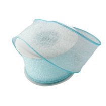 Лента органза  "Флер" 3,8см х10ярд голубой