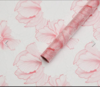 Упак. материал флористическая пленка "Романтический сад" 50 мкр, 57 см х 10м, розовый Упак. материал флористическая пленка "Романтический сад" 50 мкр, 57 см х 10м, розовый