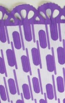 Гофрированная бумага "Клавиши" 50см*66см фиолетовая Гофрированная бумага "Клавиши" 50см*66см фиолетовая