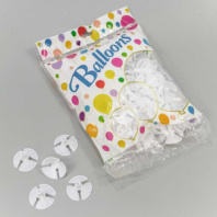 Розетки-зажимы для шариков (100 шт.) 4см Белый 1/80 Розетки-зажимы для шариков (100 шт.) 4см Белый 1/80